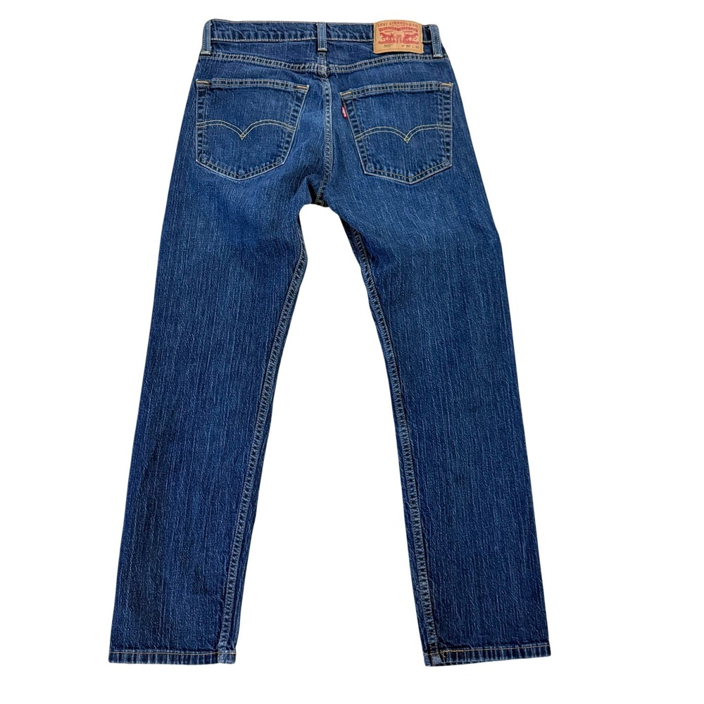 Levi Strauss & Co 502 Mens‎ Jeans Dark Wash Regular Tapered Fit W30 L30 - Picture 2 of 4